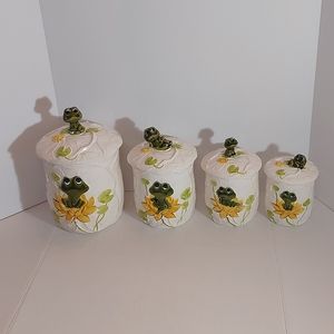 1978 Sears Roebuck and Co Neil The Frog Canister Set JAPAN